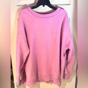 SO Pink Oversized Sweatshirt Size Large